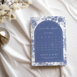 Save the Date Toile French Blue Garden Einladung