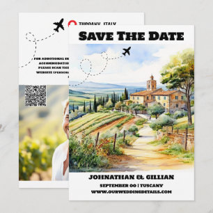 Save The Date Toscane destination mariage enregistrer la date mo