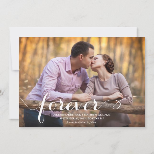 SAVE THE DATE TOUJOURS ET POUR TOUJOURS | ENREGISTRER LA DATE D' (Devant)