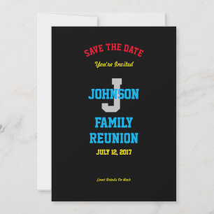 Save The Date Tout Nom De Famille Réunion Enregistrer La Date In