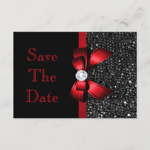 Save The Date Toutes économies d'anniversaire d'âge le noir et