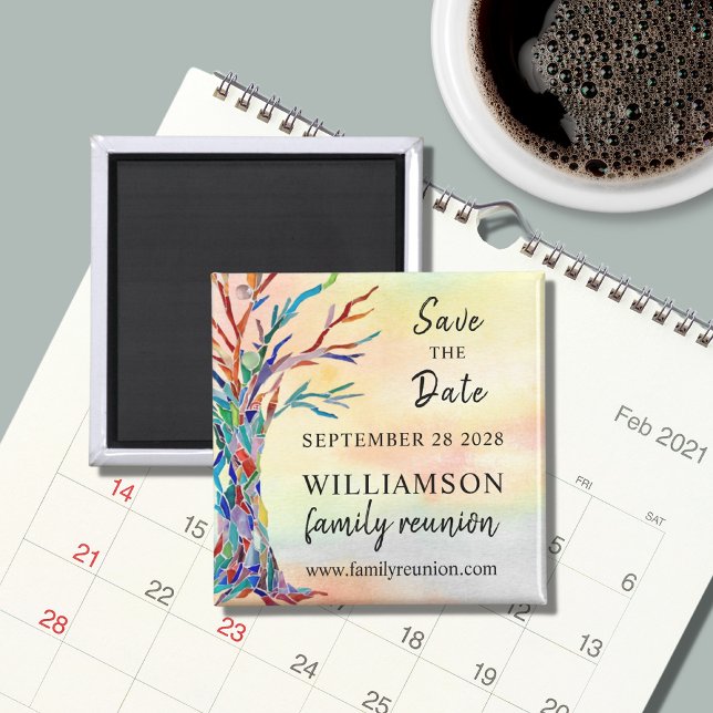  Save The Date Tree Family Reunion Magnet (Von Creator hochgeladen)