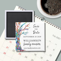 Save the Date Tree Family Wiedersehen Magnet