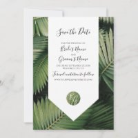 Tropical Palm Feuille Mariage de verdure