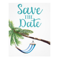 Save the Date Tropical Paradise Poster
