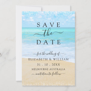 Save The Date Tropical Summer Beach Enregistrer La Date