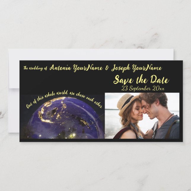 Save the Date True Love Wedding Ankündigung (Vorderseite)