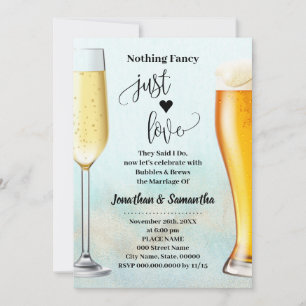 Save The Date Turquoise Gold Rien Fancy Bubbles Brews Ocean Invi