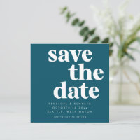 Typographie audacieuse Turquoise moderne chic Mari