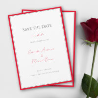 Typographie minimale Élégant intemporel Rouge Ceri