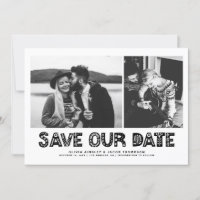 Typographie scandinave noire Collage photo