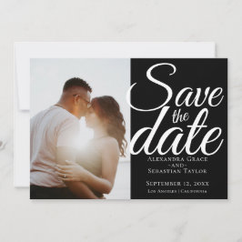 Save The Date Typographie Simple Élégante Mariage Enregistrer La