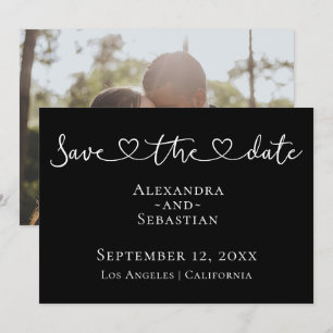 Save The Date Typographie Simple Élégante Mariage Enregistrer La