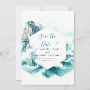 Save The Date Typographie stylée Mariage nautique
