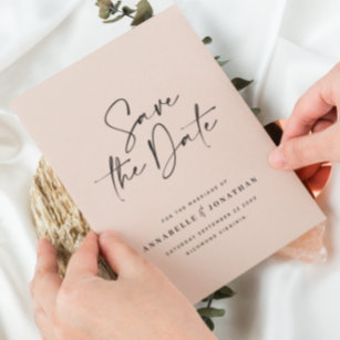 Save The Date Typographiy wedding announcement