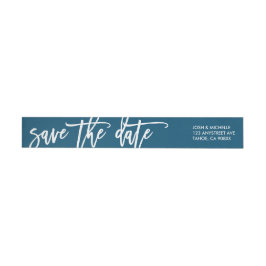 Save the Date Umgriffsadressen-Etikett