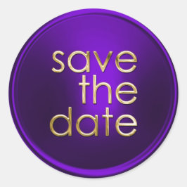 Save the Date Umschlag Aufkleber