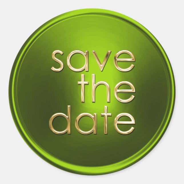 Save the Date Umschlag Aufkleber (Vorderseite)