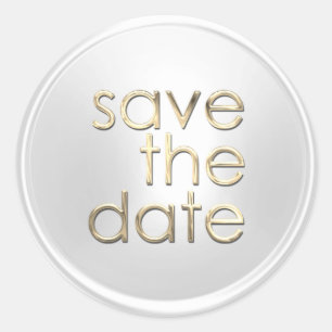 Save the Date Umschlag Aufkleber