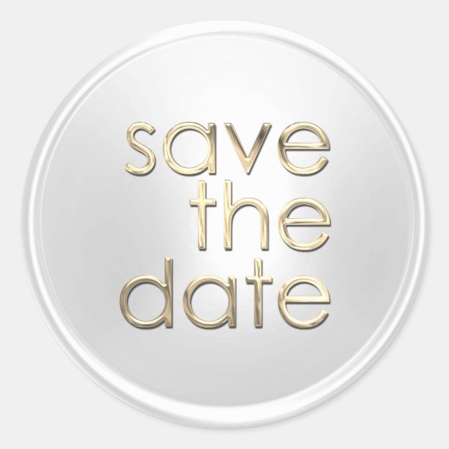 Save the Date Umschlag Aufkleber (Vorderseite)