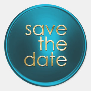 Save the Date Umschlag Aufkleber