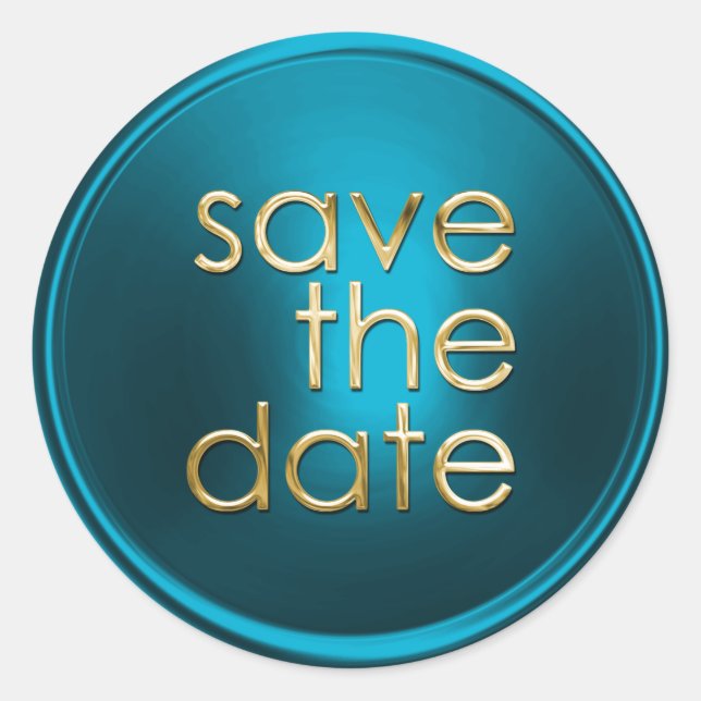 Save the Date Umschlag Aufkleber (Vorderseite)