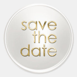 Save the Date Umschlag Aufkleber