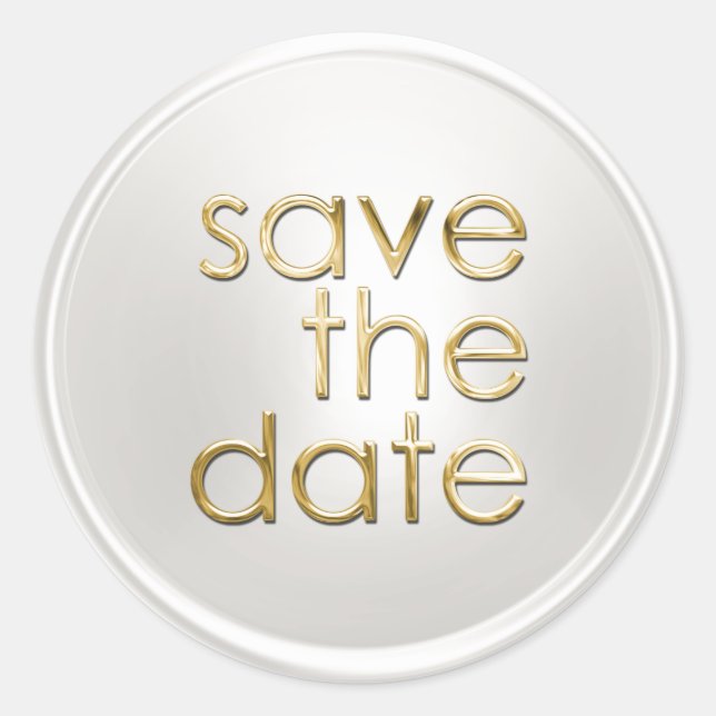 Save the Date Umschlag Aufkleber (Vorderseite)
