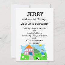 Un an aujourd'hui Premier anniversaire | Invitatio