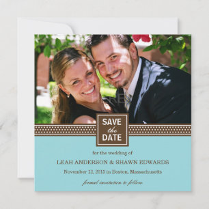 Save The Date Un couple moderne sauve l'annonce de la date Turqu