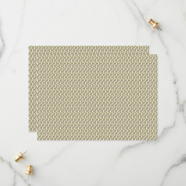 Save The Date Un tapis rectangulaire avec un motif géométrique c (Devant/Arrière en situation)