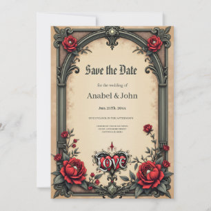 Save The Date Une romance gothique. Un style gothique et orné