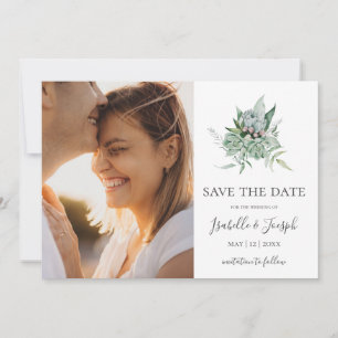 Save The Date Une verdure réussie Photo horizontale Enregistrer 