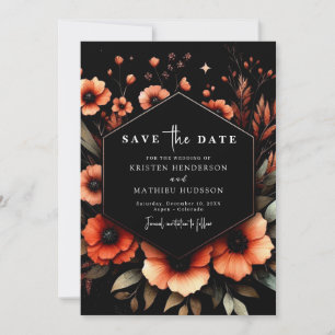 Save The Date Unique Mariage Whimsical Terracotta