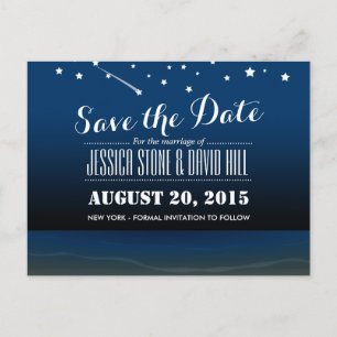 Save the Date unter der Stars-Hochzeit Ankündigungspostkarte