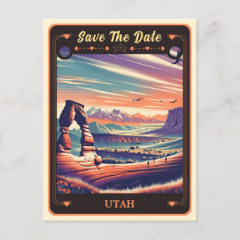 Save The Date | Utah Einladung Postkarte
