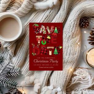 Save The Date Vacances Cocktail Société Noël