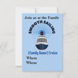 Save The Date Vacances de croisière en famille personnalisables