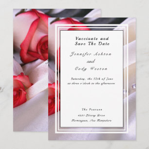 Save The Date Vaccinate Leave Quarantine Behind Mariage Roses