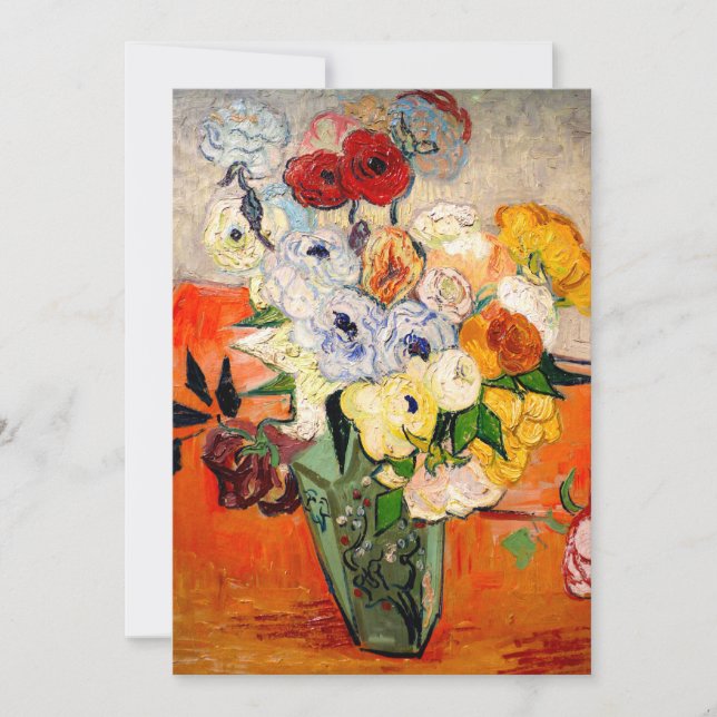 Save The Date Van Gogh Roses and Anemones (Devant)