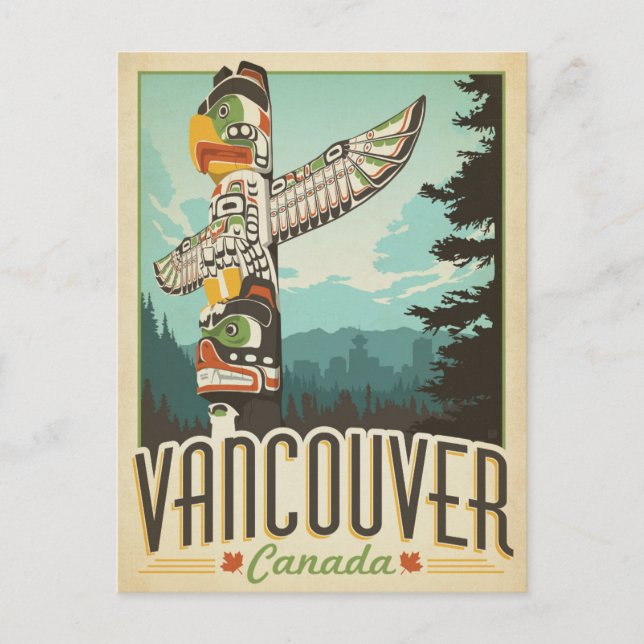 Save The Date | Vancouver, Kanada Ankündigungspostkarte (Vorderseite)
