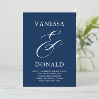 Vanessa Navy Blue Mariage moderne