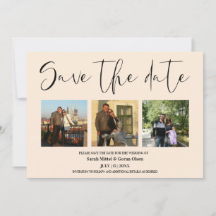 Save The Date Vanilla Couple Photos Mariage Enregistrer la date