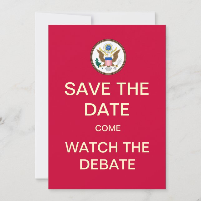 Save the Date verfolgen das Party zur Diskussion e (Vorderseite)
