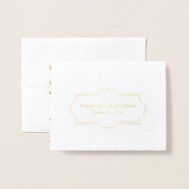 Save the Date Verlobung Tudor Garden Renaissance Folienkarte
