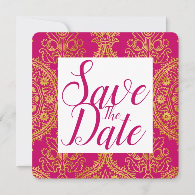 Save the Date Verziert (Vorderseite)