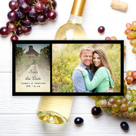 Save The Date Vignoble et rustique mariage de la grange rouge En