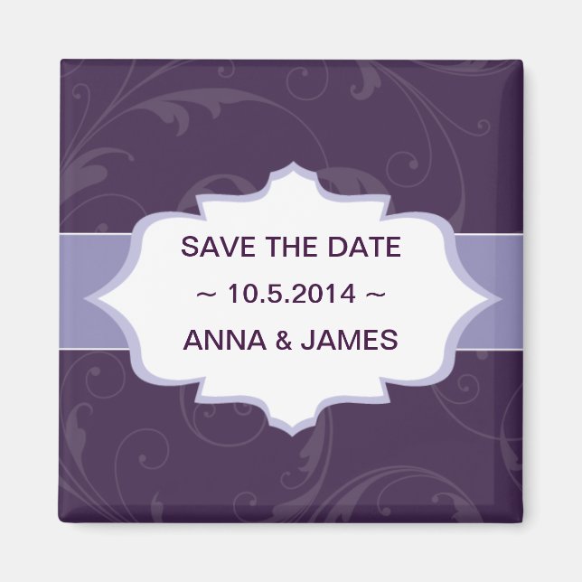 Save the Date ~Vintag 4 Magnet (Vorne)