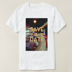 Save the Date Vintag-Prop-Flugzeug T-Shirt