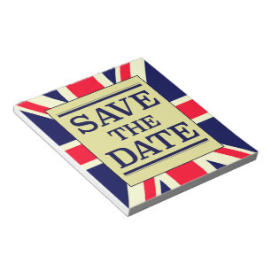 Save the Date Vintage Gewerkschaft Jack Notizblock